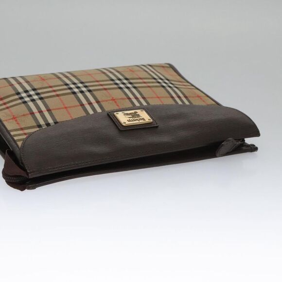 Burberry Nova Check Beige Canvas Clutch Bag (Pre-Owned) - Picture 13 of 16